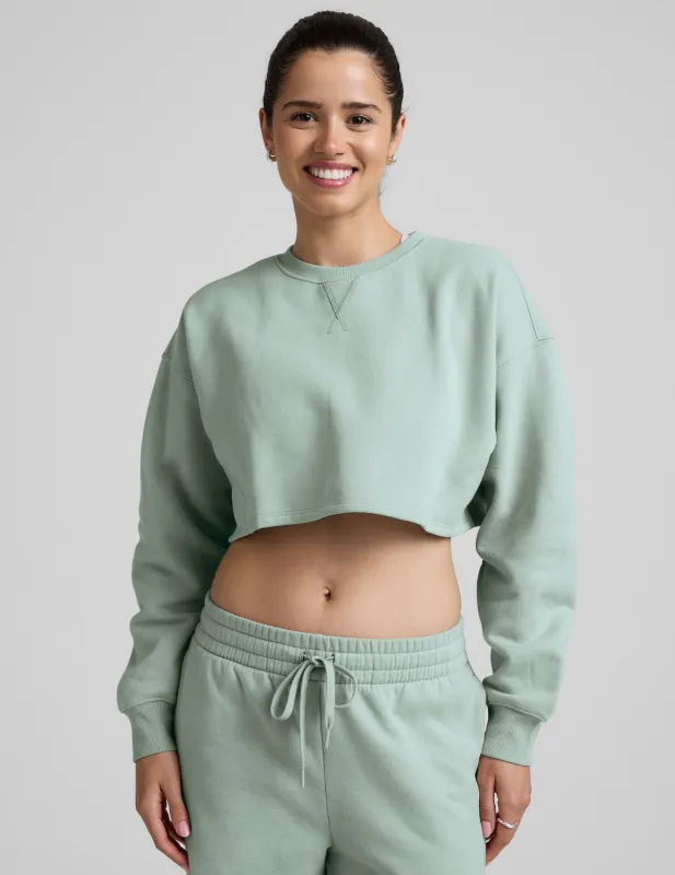 LuxeFleece Cropped Sweatshirt sold by Beyond Yoga