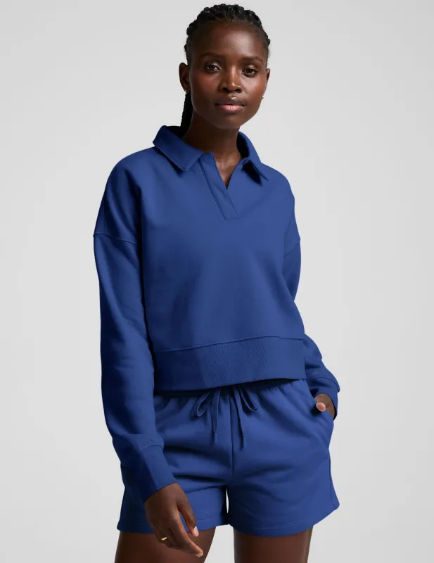 LuxeFleece Collared Sweatshirt sold by Beyond Yoga