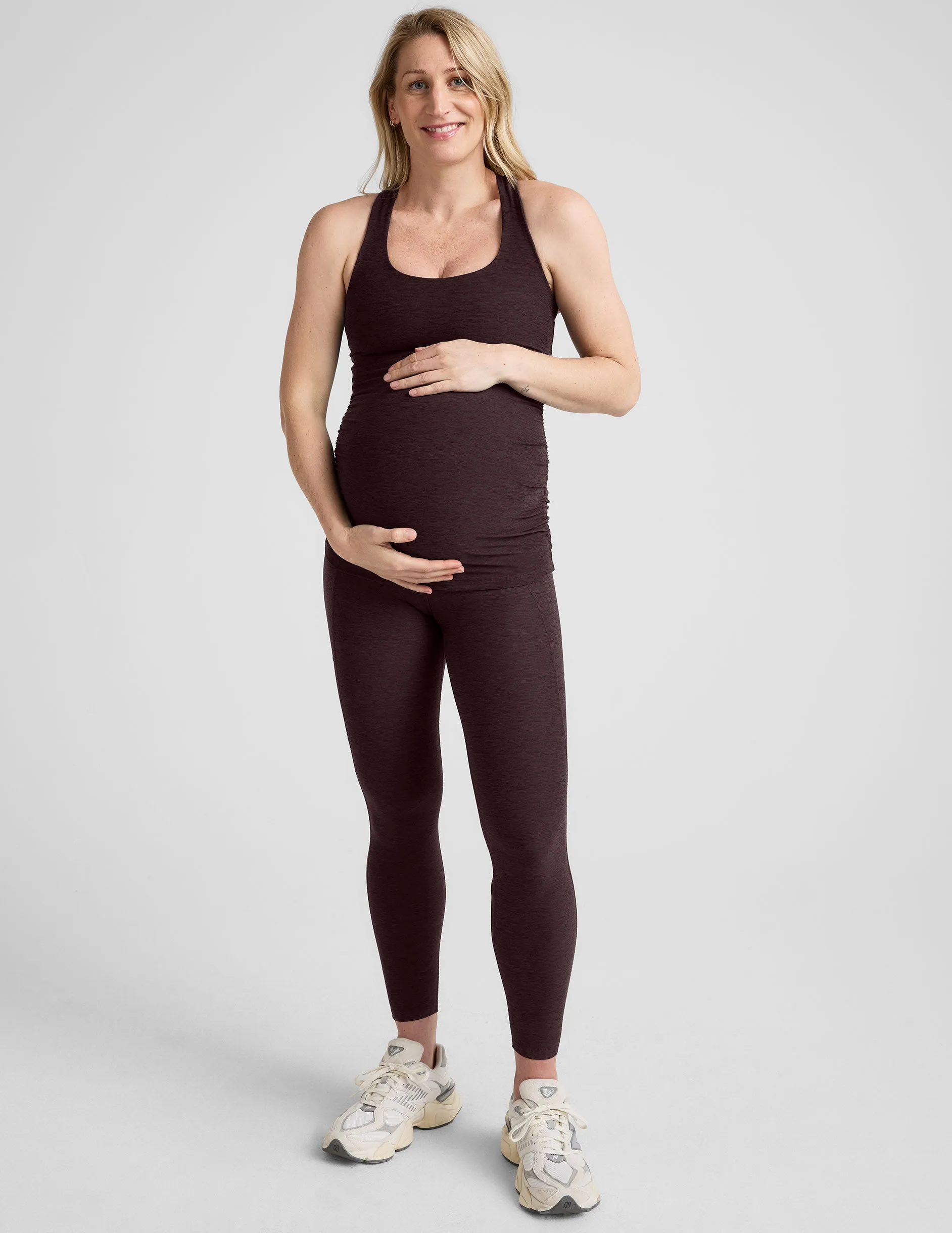 Spacedye Love the Bump Maternity Pocket Midi Legging sold by Beyond Yoga