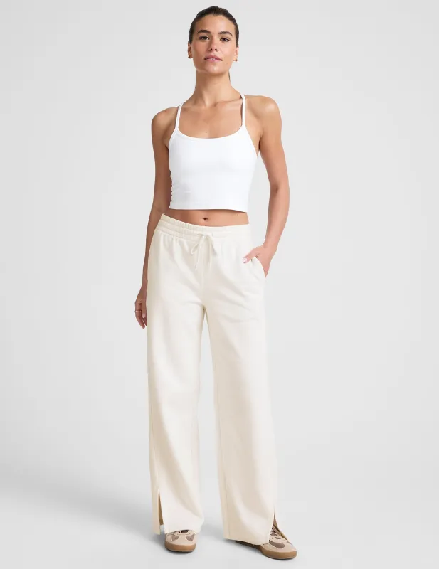 LuxeFleece Side Slit Wide Leg Pant sold by Beyond Yoga
