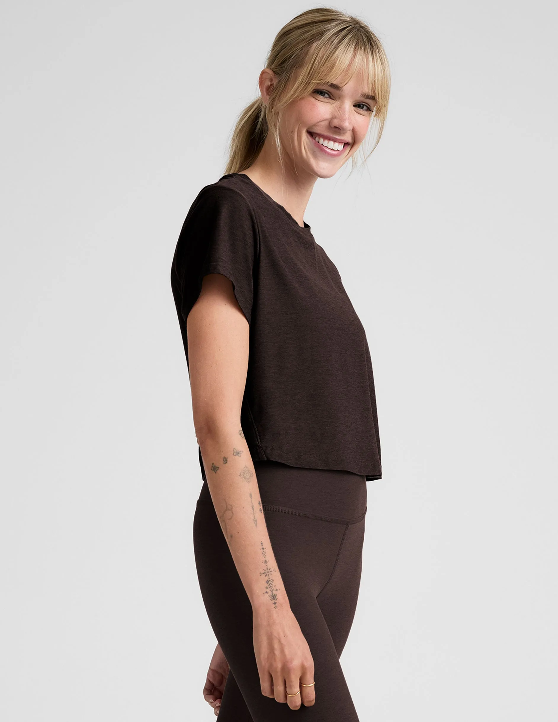 Featherweight Supreme Cropped Tee sold by Beyond Yoga product image thumbnail 2