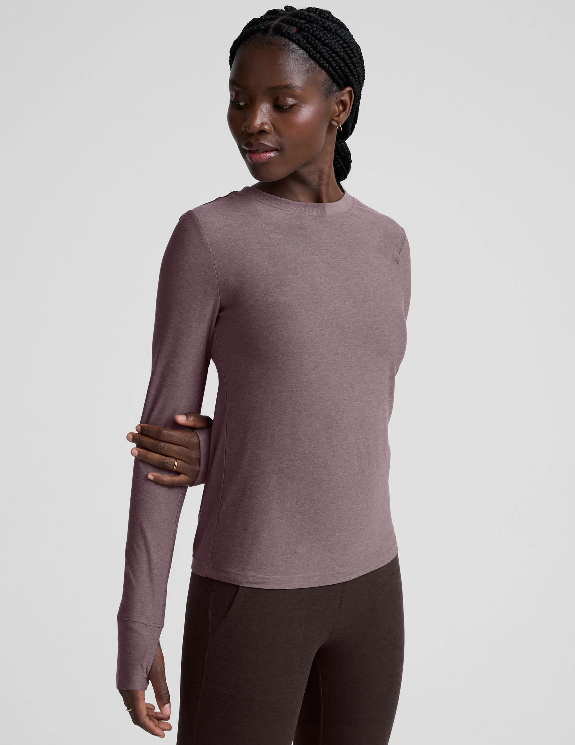 Featherweight Select Long Sleeve Crew sold by Beyond Yoga product image thumbnail 2