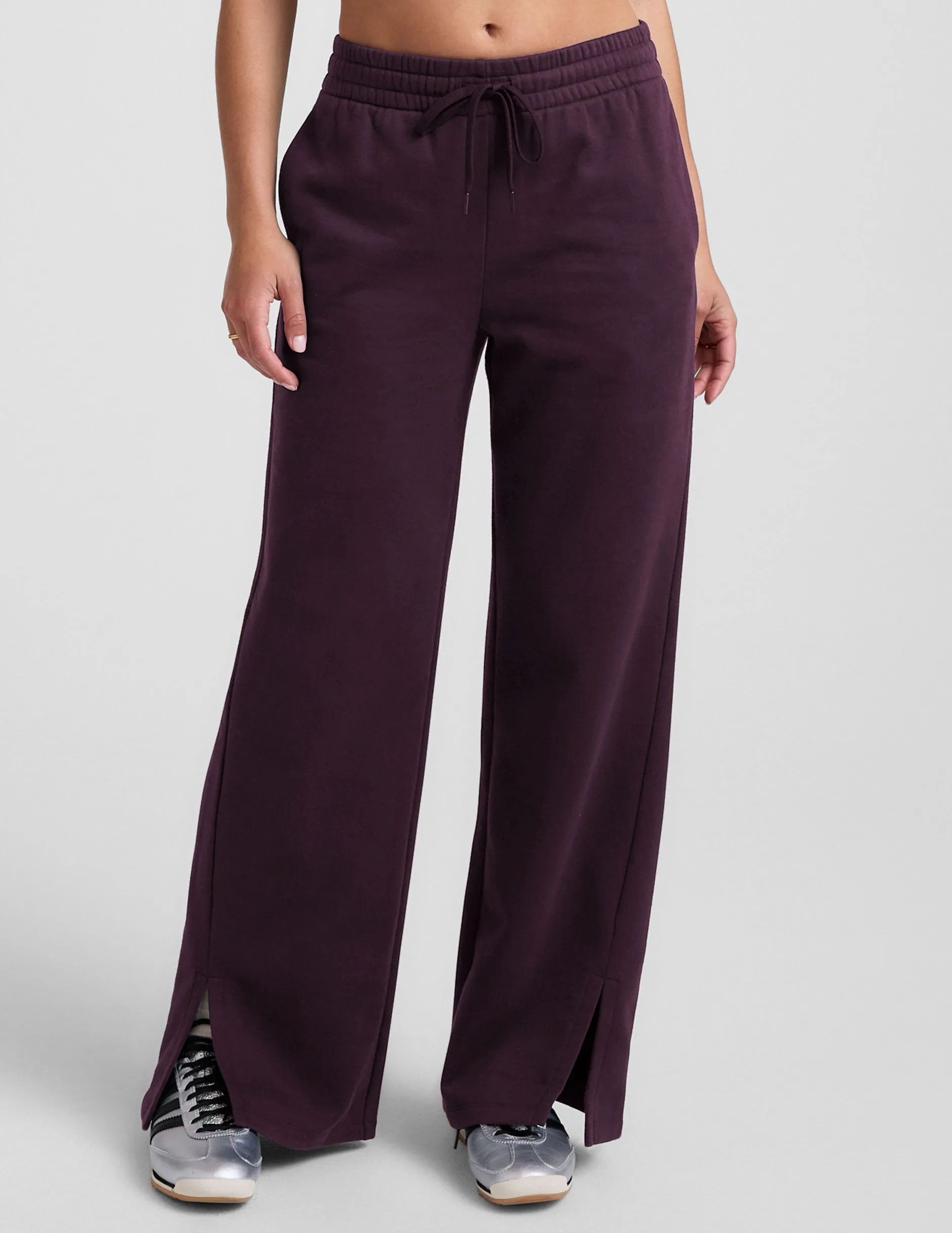 LuxeFleece Tranquil Slit Wide Leg Pant sold by Beyond Yoga