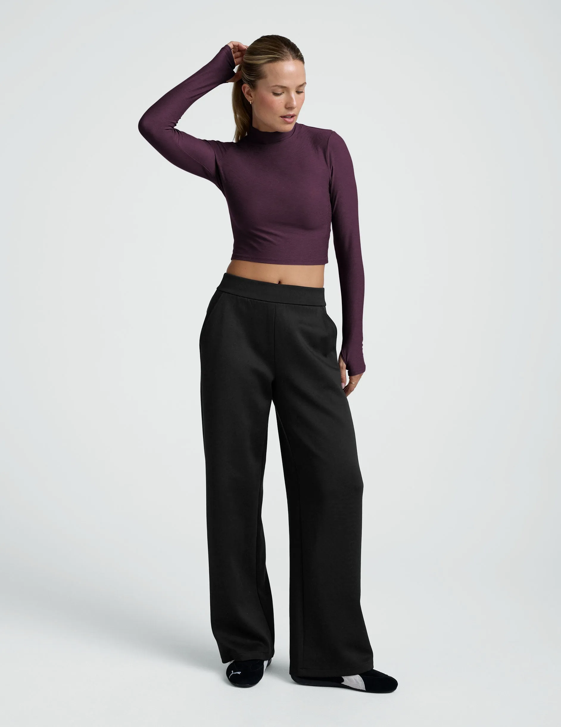 Featherweight Moving On Cropped Pullover sold by Beyond Yoga