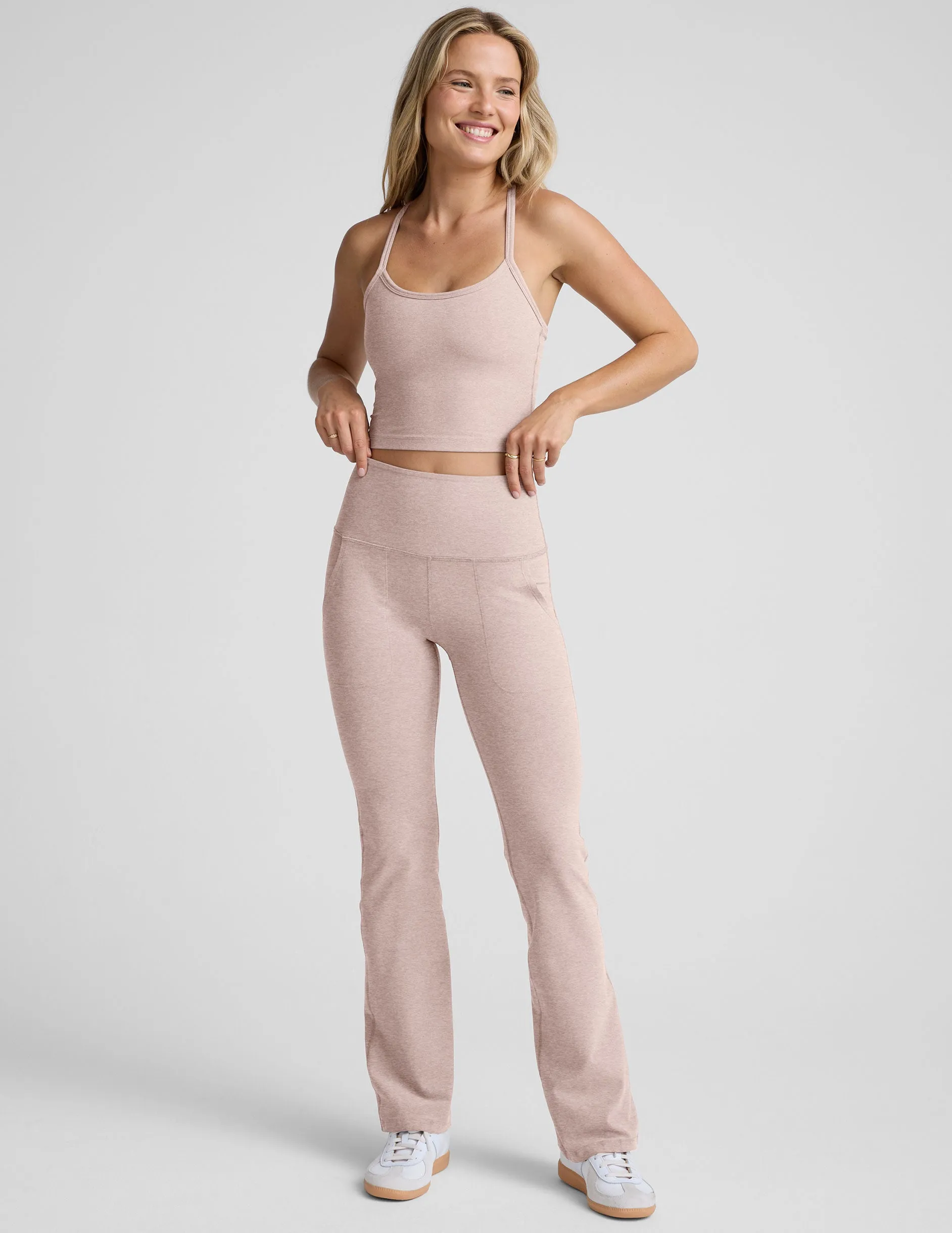 Spacedye High Waisted Practice Pocket Bootcut Pant sold by Beyond Yoga