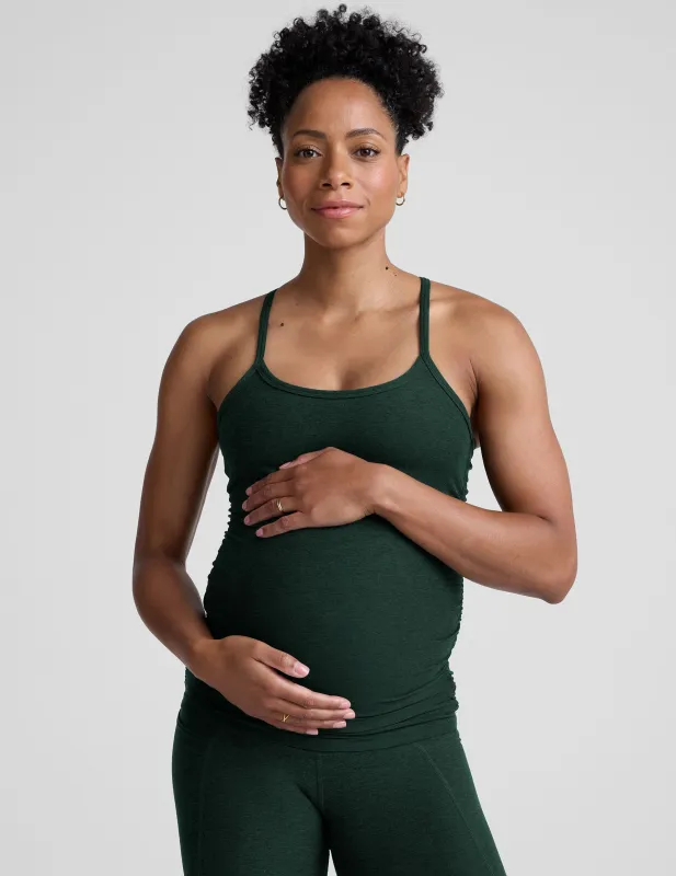 Spacedye Keep Your Cool Maternity Slim Racerback Tank sold by Beyond Yoga