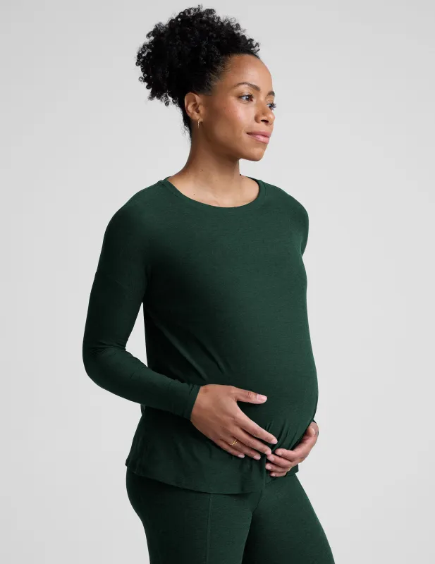 Featherweight Feels Like Home Long Sleeve Maternity Top sold by Beyond Yoga
