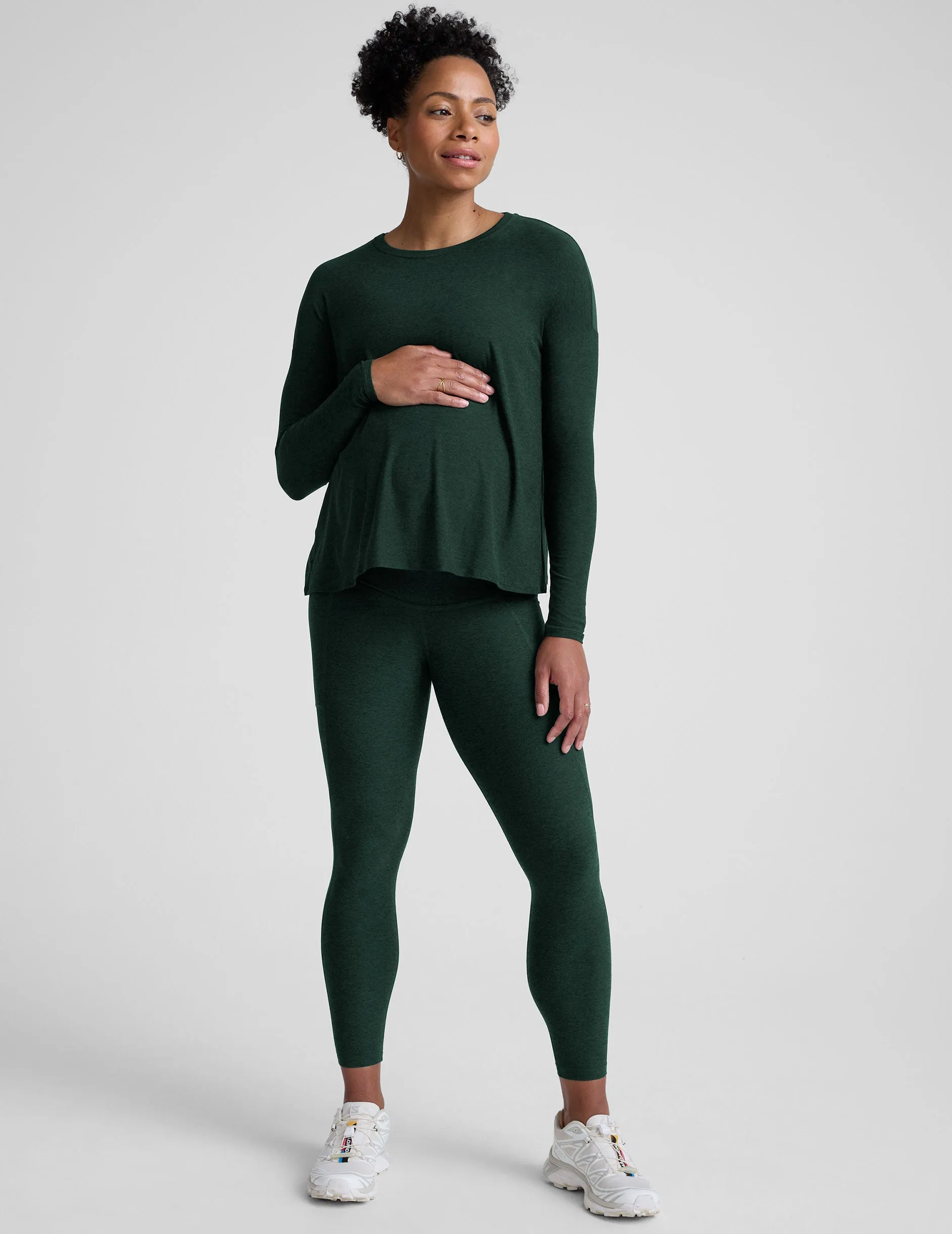 Featherweight Feels Like Home Long Sleeve Maternity Top sold by Beyond Yoga product image thumbnail 4