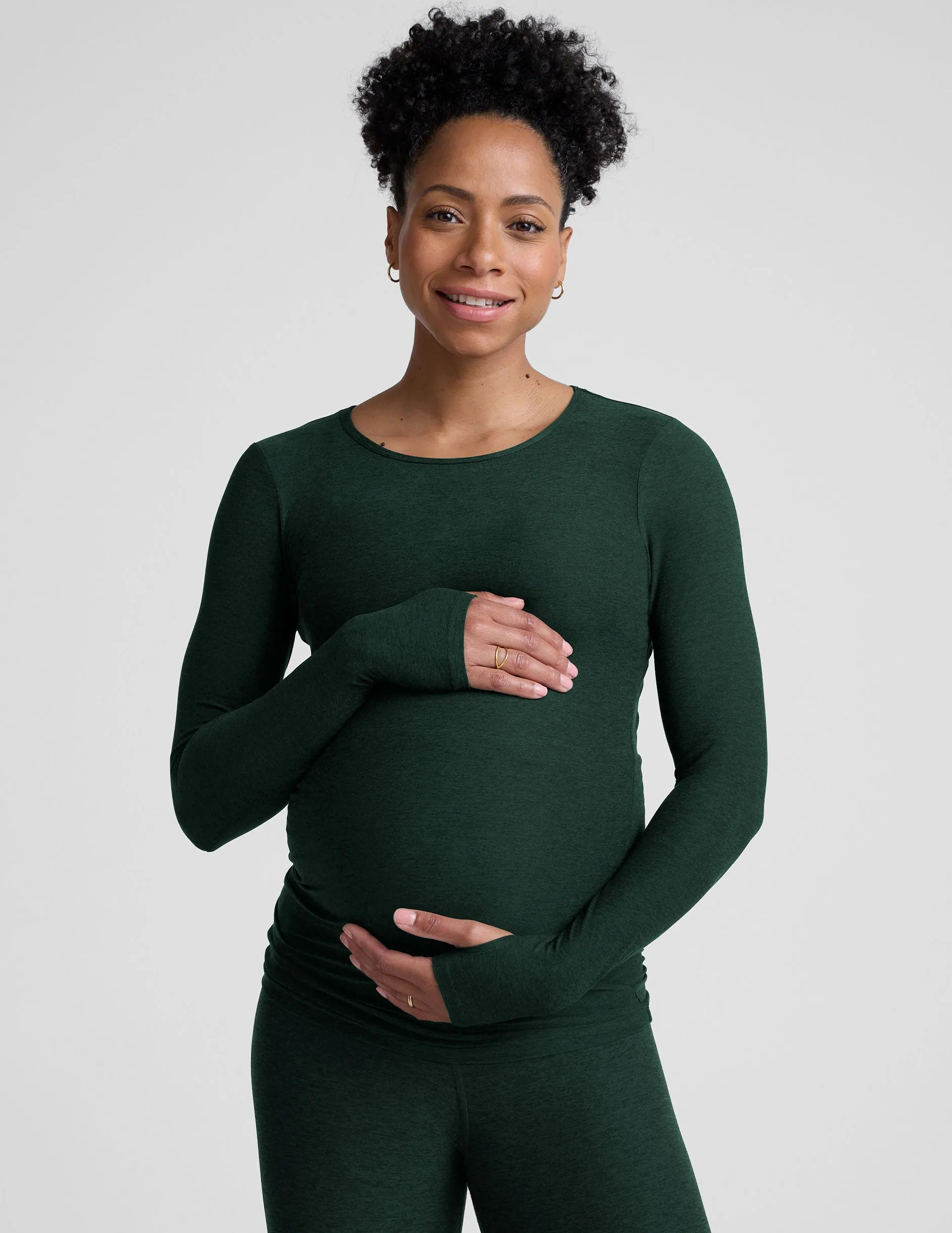 Featherweight Count On Me Maternity Crew Pullover sold by Beyond Yoga product image thumbnail 2