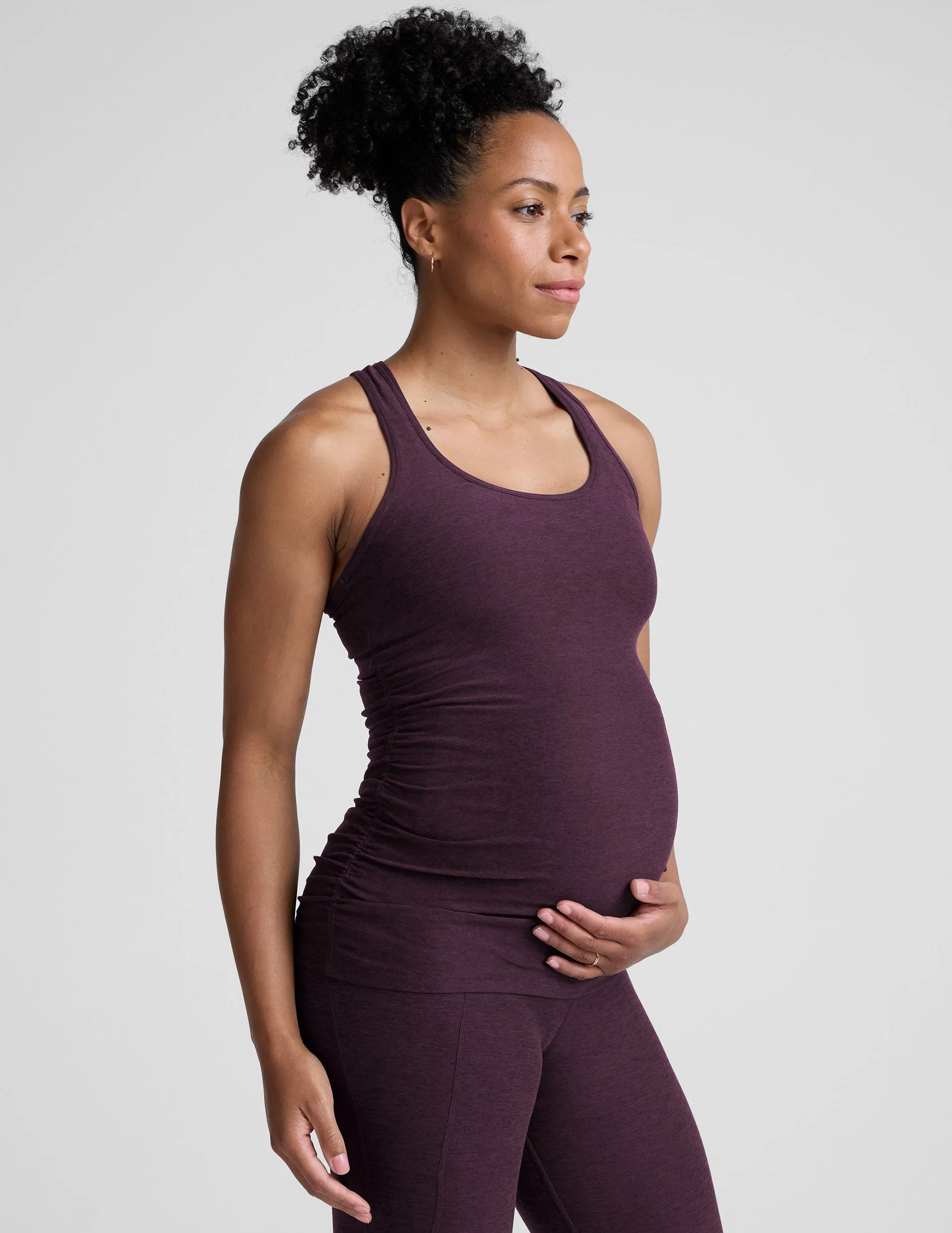 Featherweight Let It Grow Racerback Maternity Tank sold by Beyond Yoga