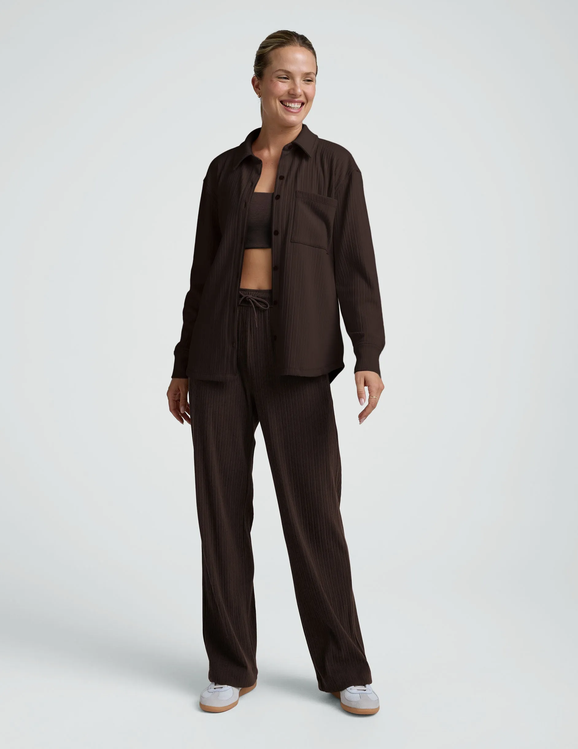 Breathe Easy Ribbed Front Shirt sold by Beyond Yoga product image thumbnail 2