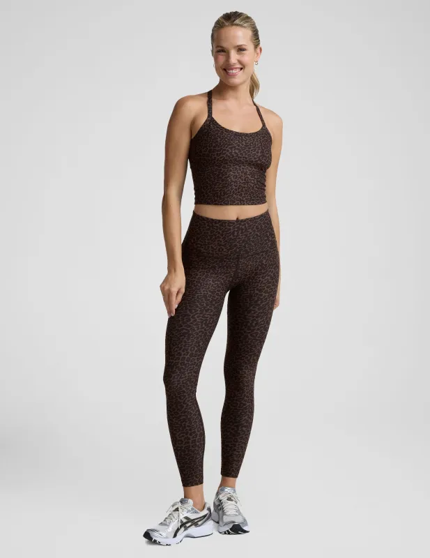 Espresso Leopard SoftMark High Waisted Midi Legging sold by Beyond Yoga