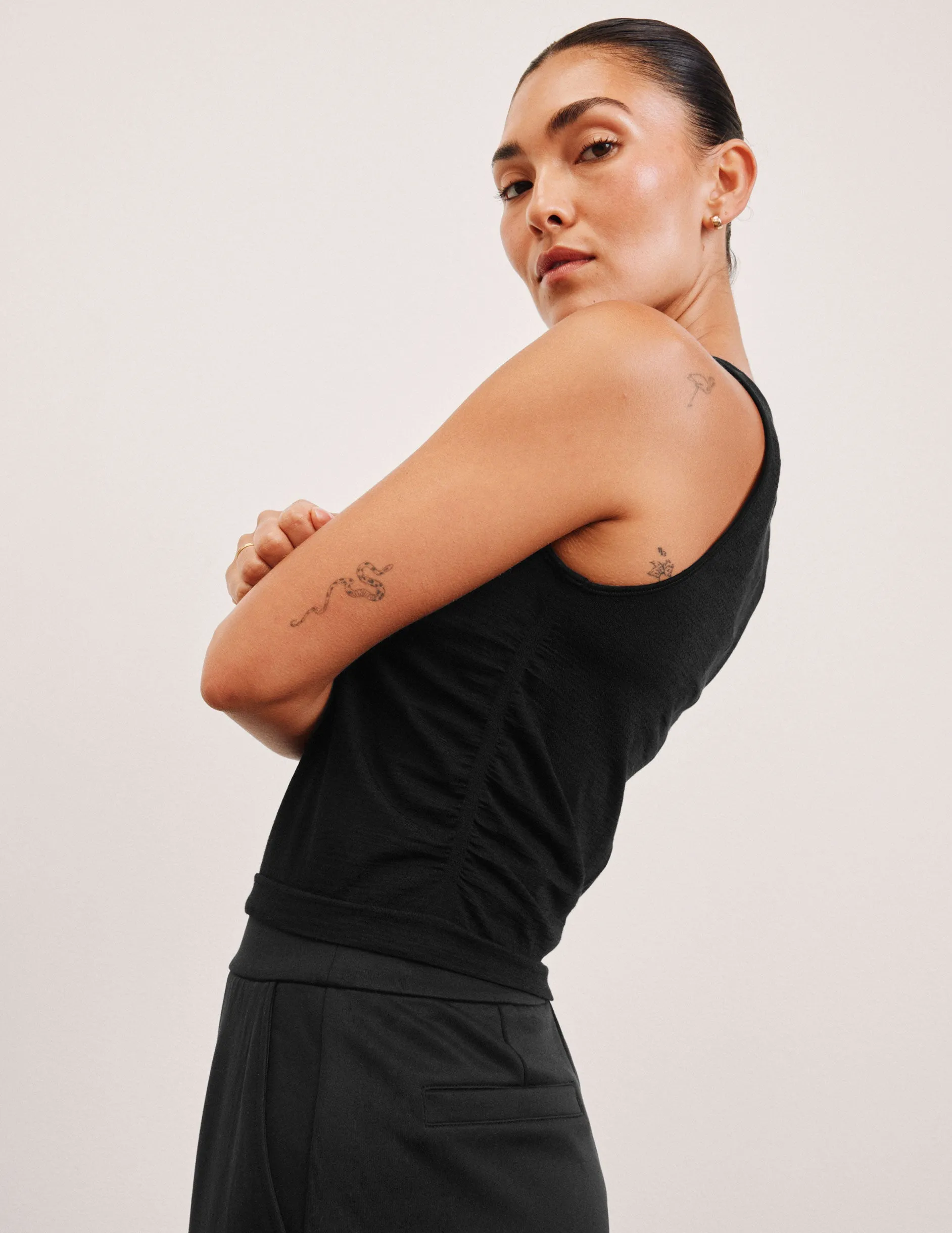 LuxeKnit Merino Wool Racerback Tank sold by Beyond Yoga