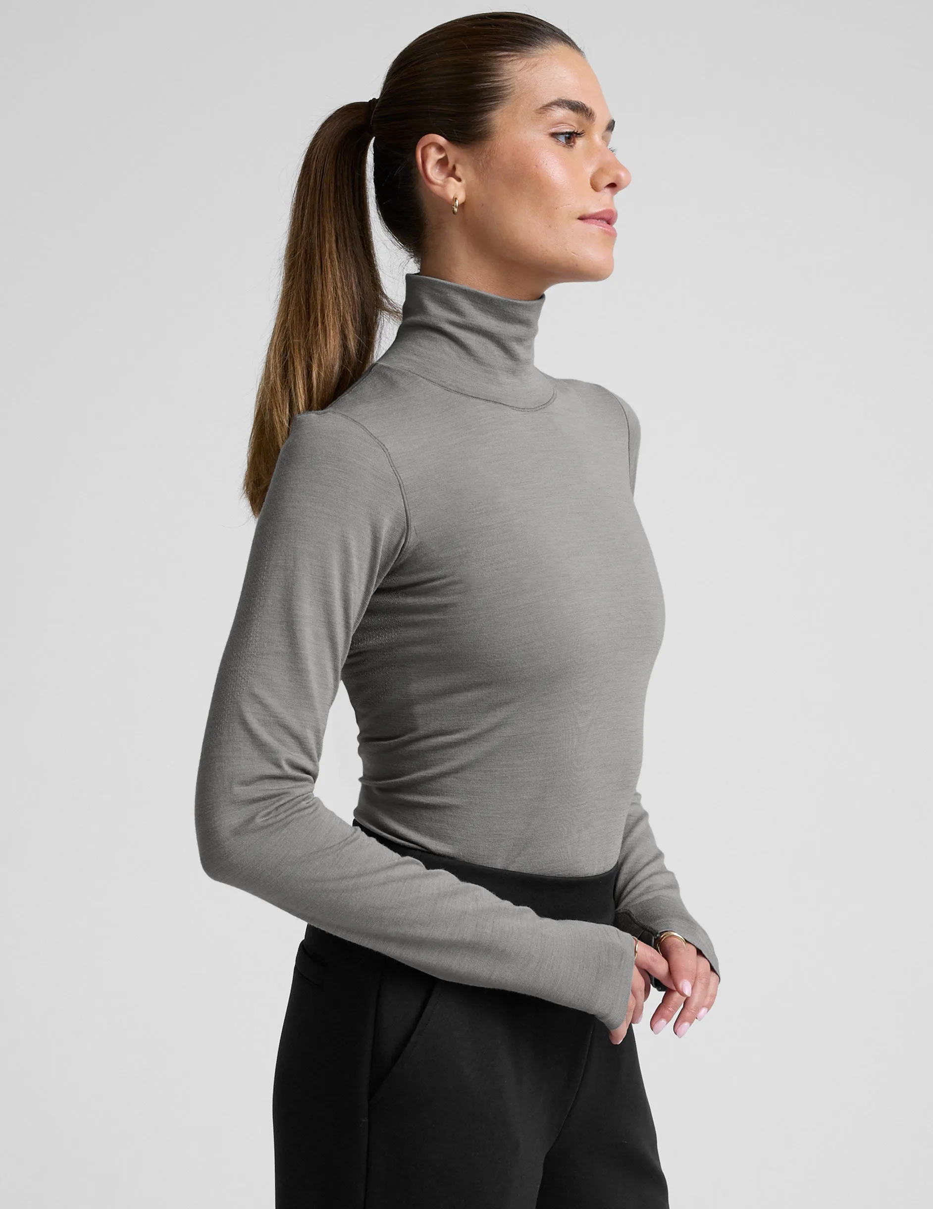 LuxeKnit Merino Wool Turtleneck sold by Beyond Yoga product image thumbnail 2
