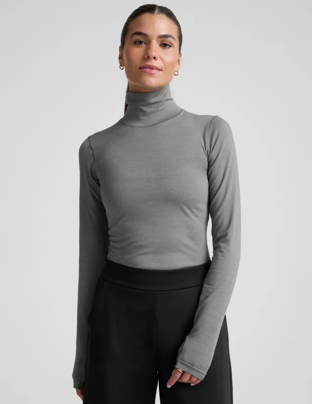 LuxeKnit Merino Wool Turtleneck sold by Beyond Yoga