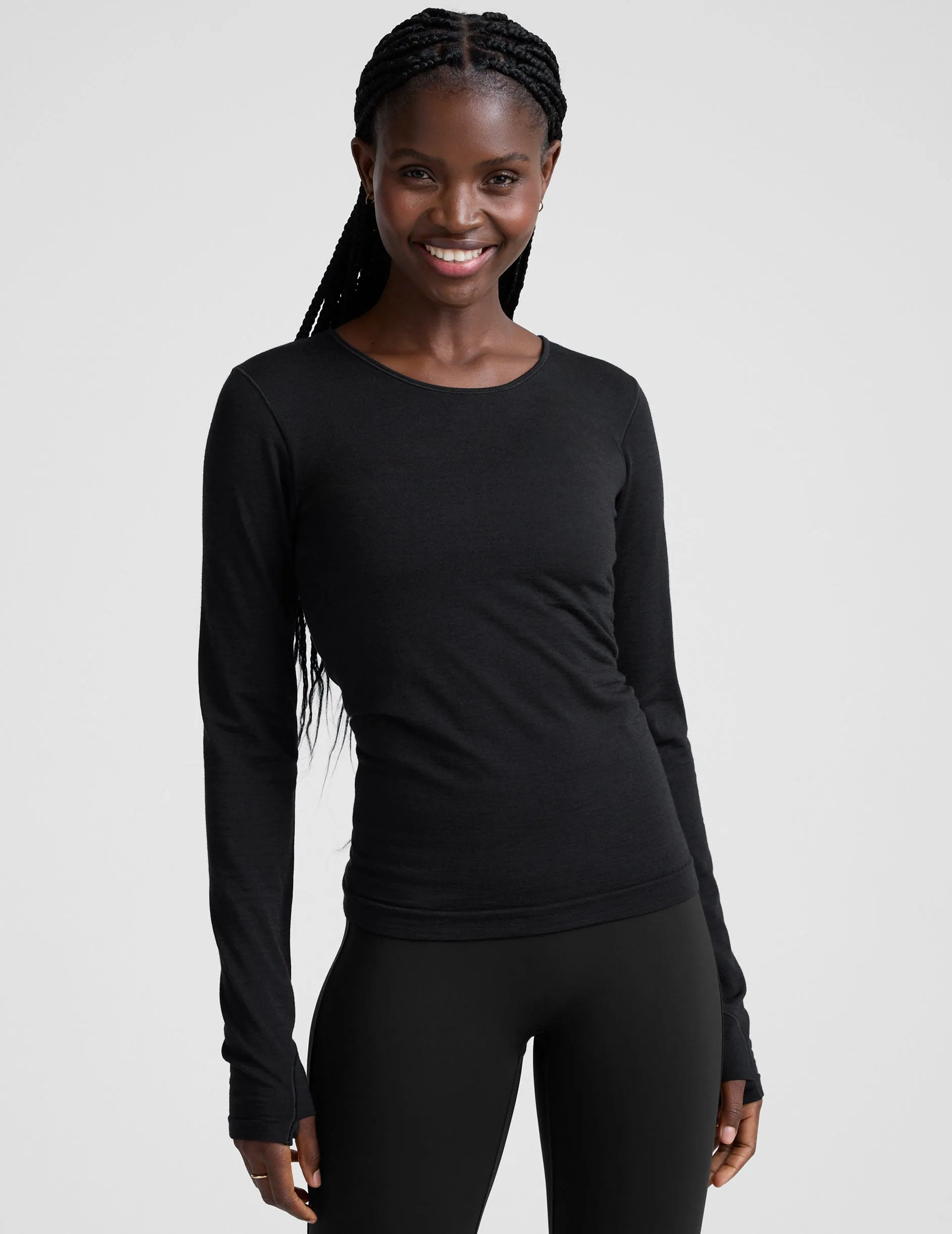 LuxeKnit Merino Wool Crewneck sold by Beyond Yoga