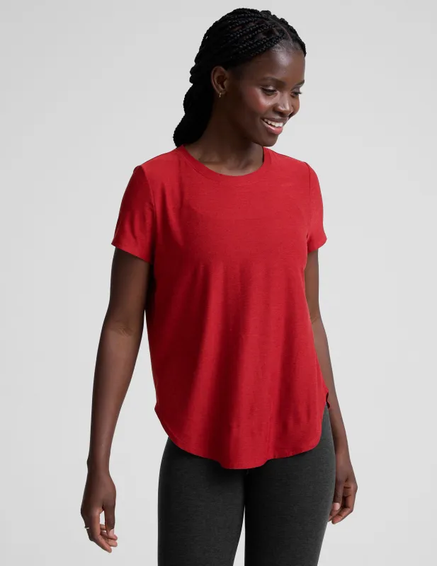 Featherweight On The Down Low Tee sold by Beyond Yoga