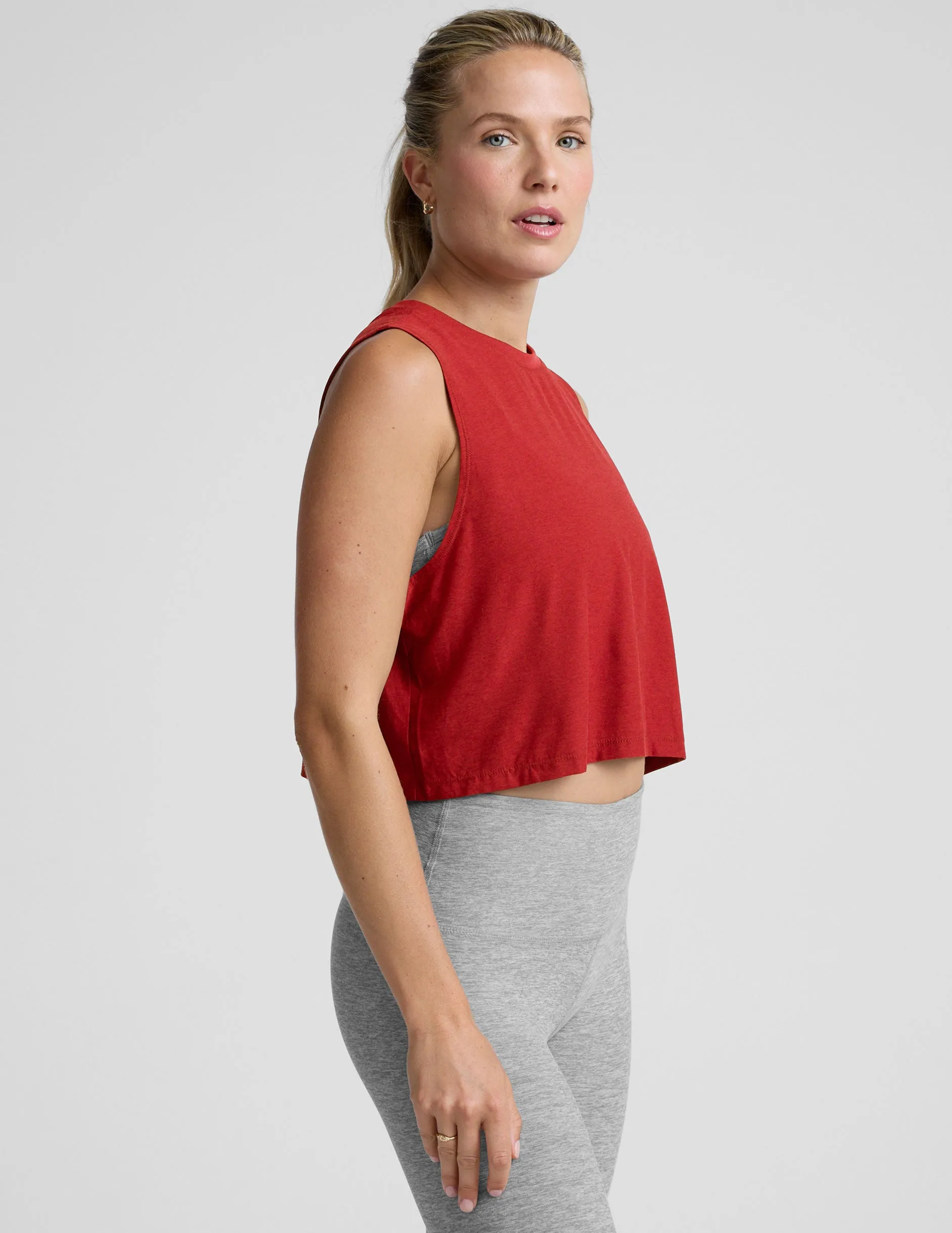 Featherweight Minimal Cropped Tank sold by Beyond Yoga product image thumbnail 2