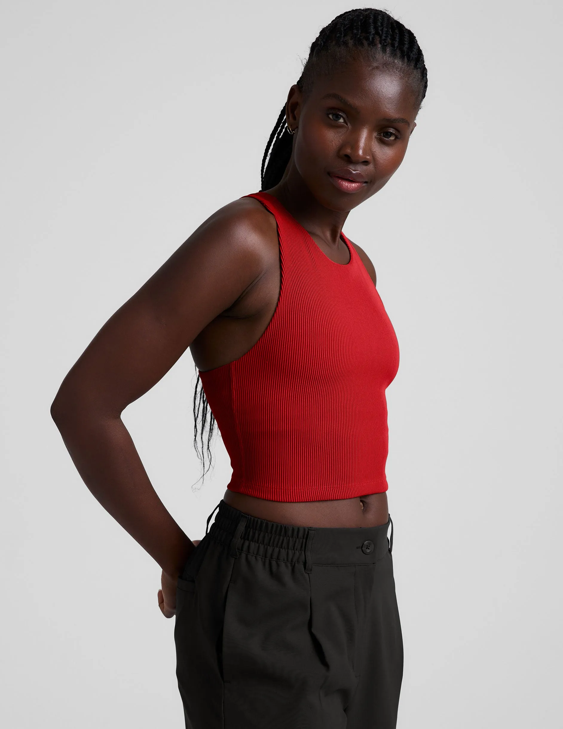 Refocus Ribbed Cropped Tank sold by Beyond Yoga product image thumbnail 2