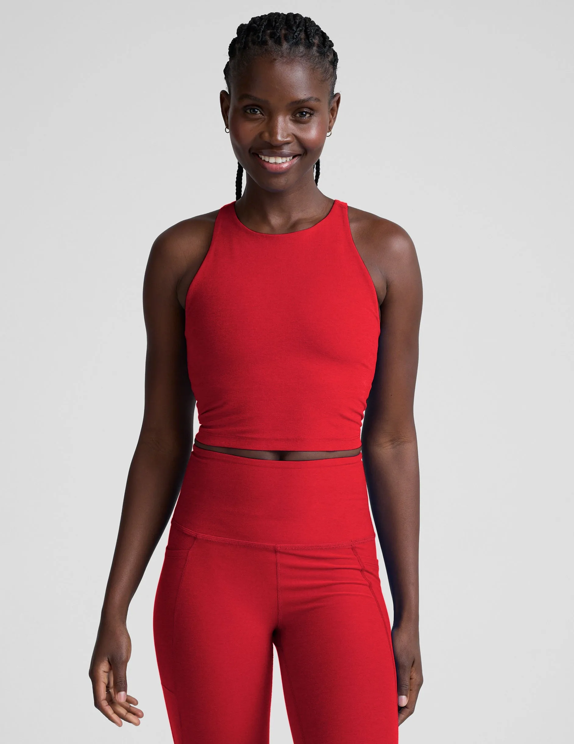 Spacedye Refocus Cropped Tank sold by Beyond Yoga