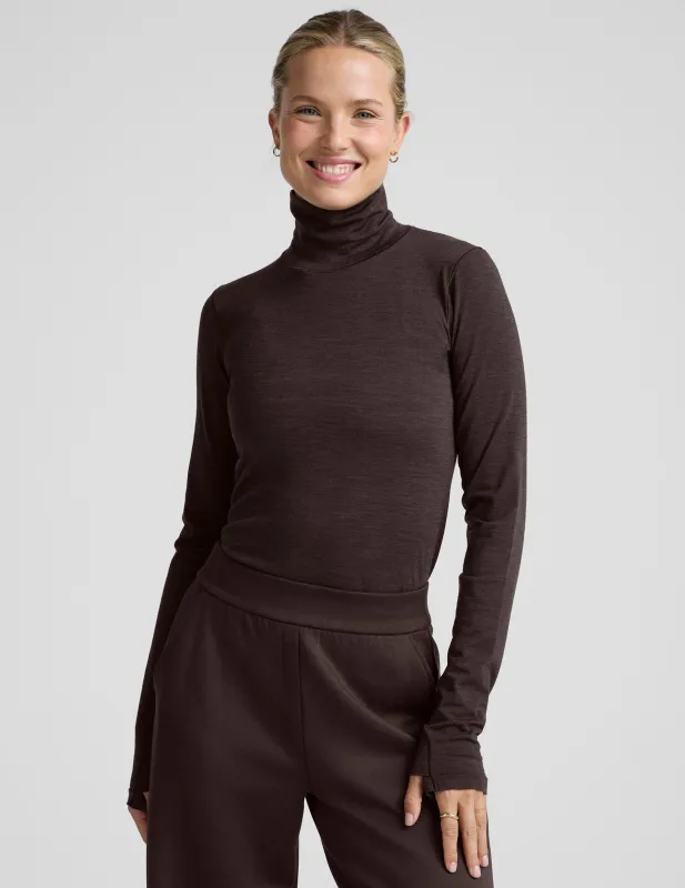 LuxeKnit Merino Wool Turtleneck sold by Beyond Yoga