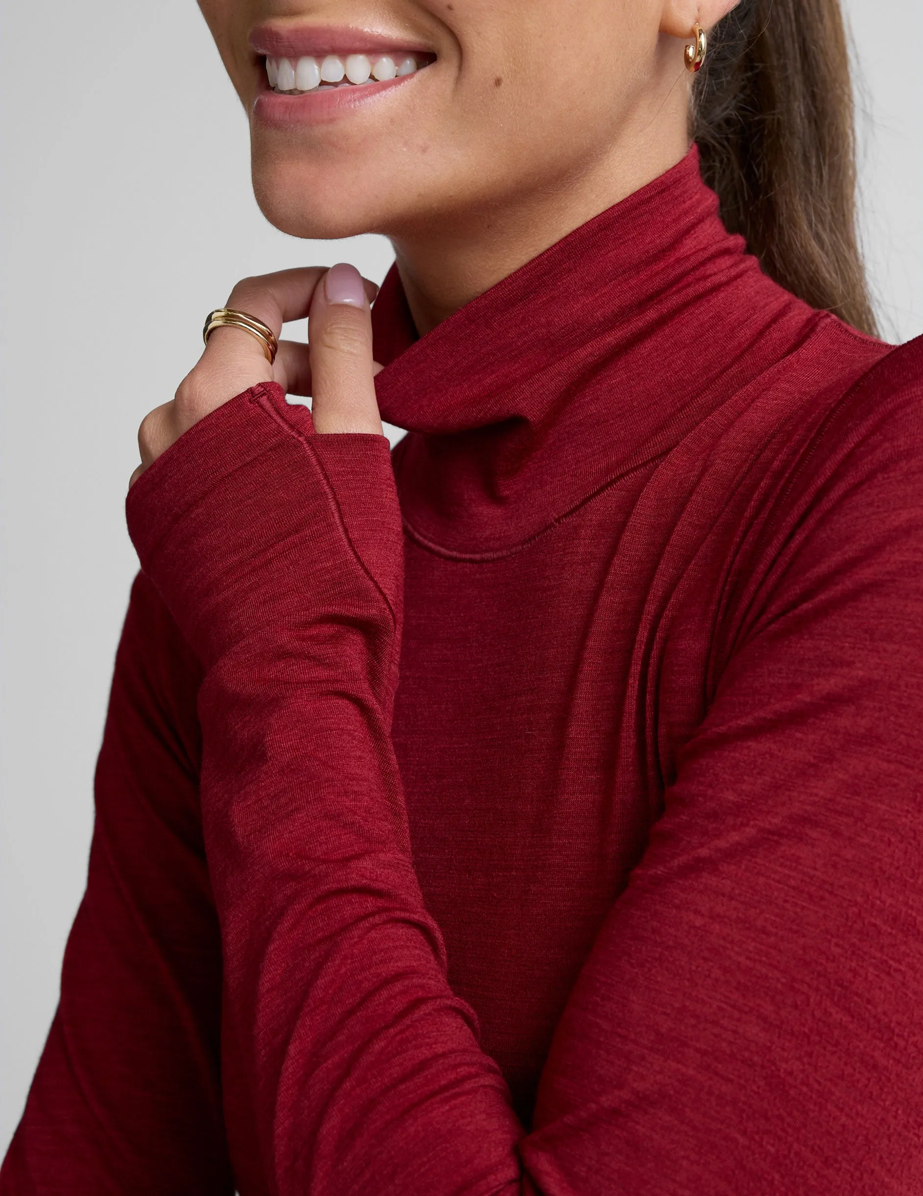 LuxeKnit Merino Wool Turtleneck sold by Beyond Yoga product image thumbnail 3