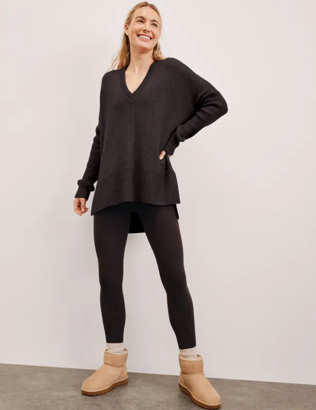 Wool-Cashmere V-Neck Sweater sold by Beyond Yoga