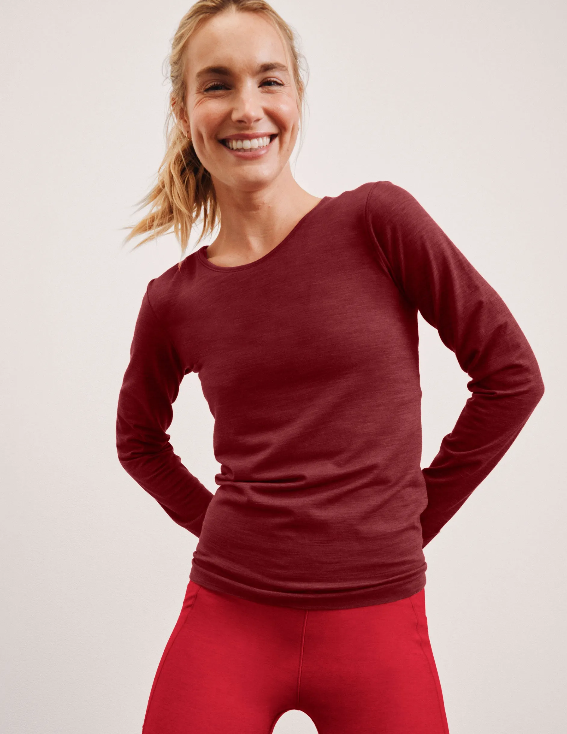 LuxeKnit Merino Wool Crewneck sold by Beyond Yoga