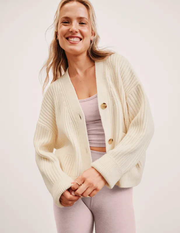 Sweater Weather Wool Blend Cardigan sold by Beyond Yoga