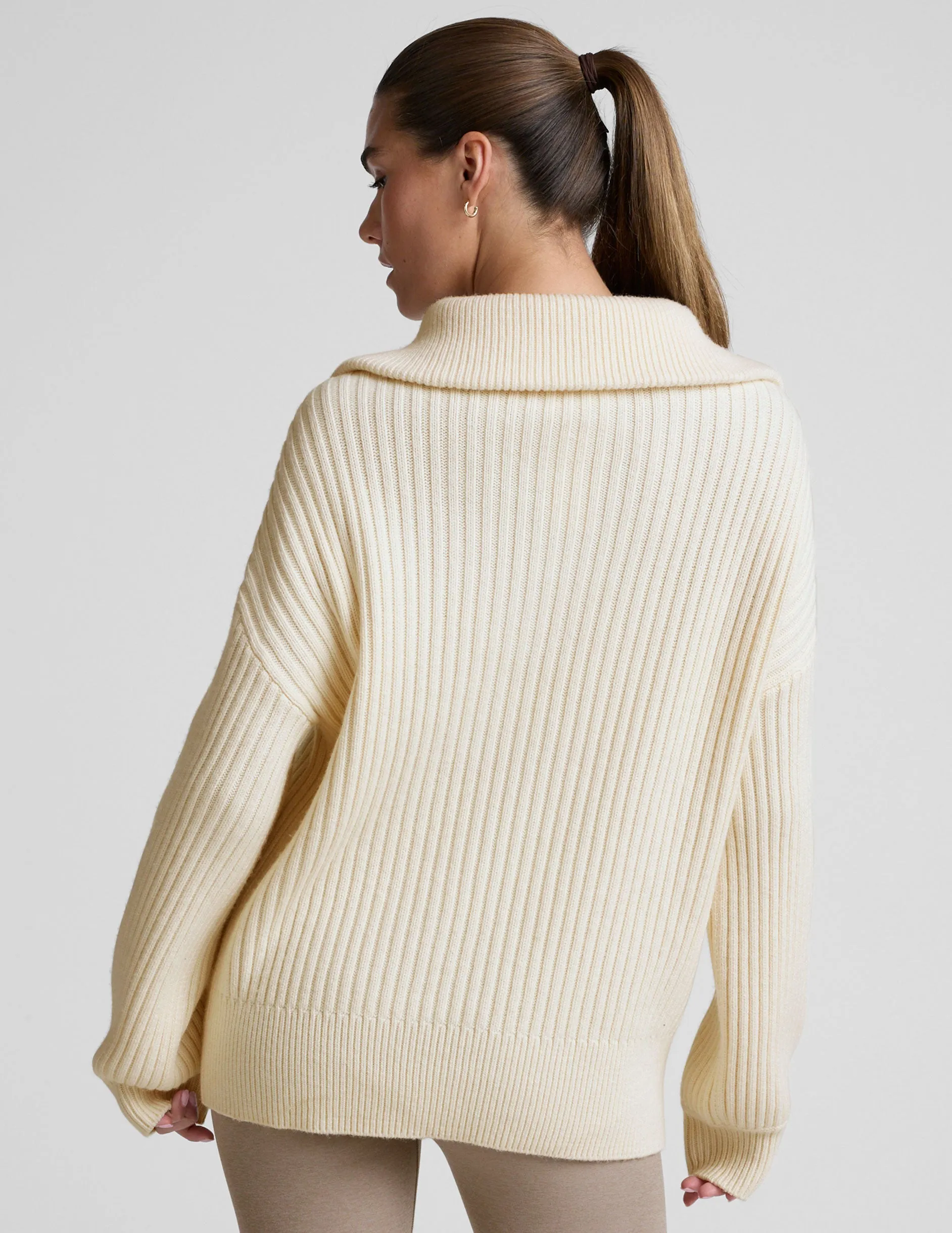 Wool Blend Collared Pullover sold by Beyond Yoga product image thumbnail 4