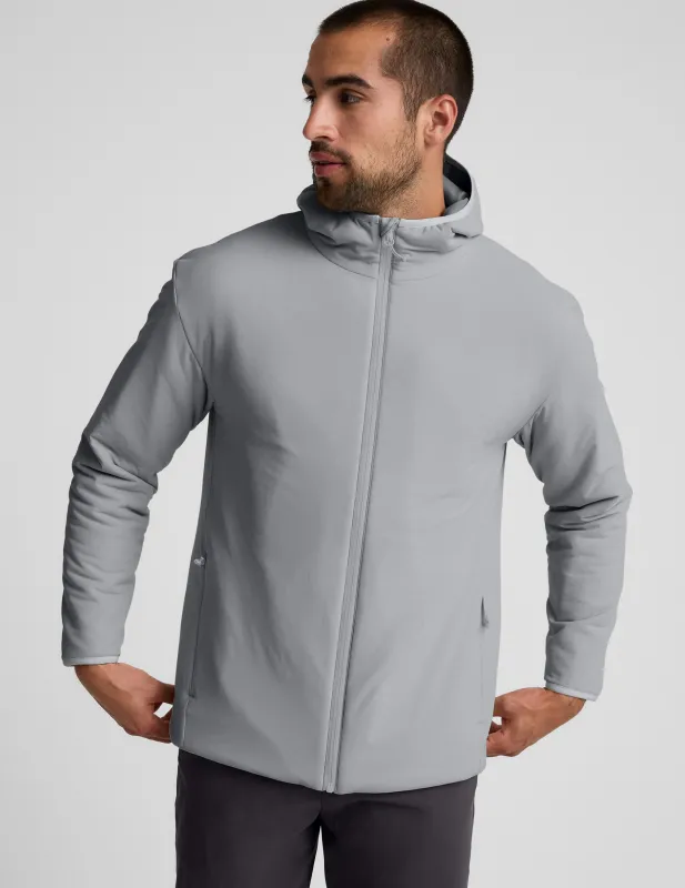 In Flight Insulated Men's Hooded Jacket sold by Beyond Yoga
