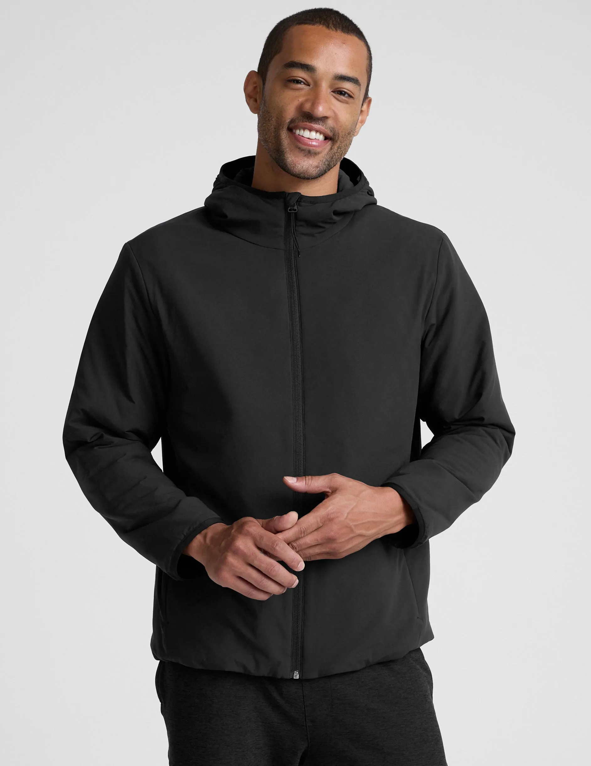 In Flight Insulated Men's Hooded Jacket sold by Beyond Yoga