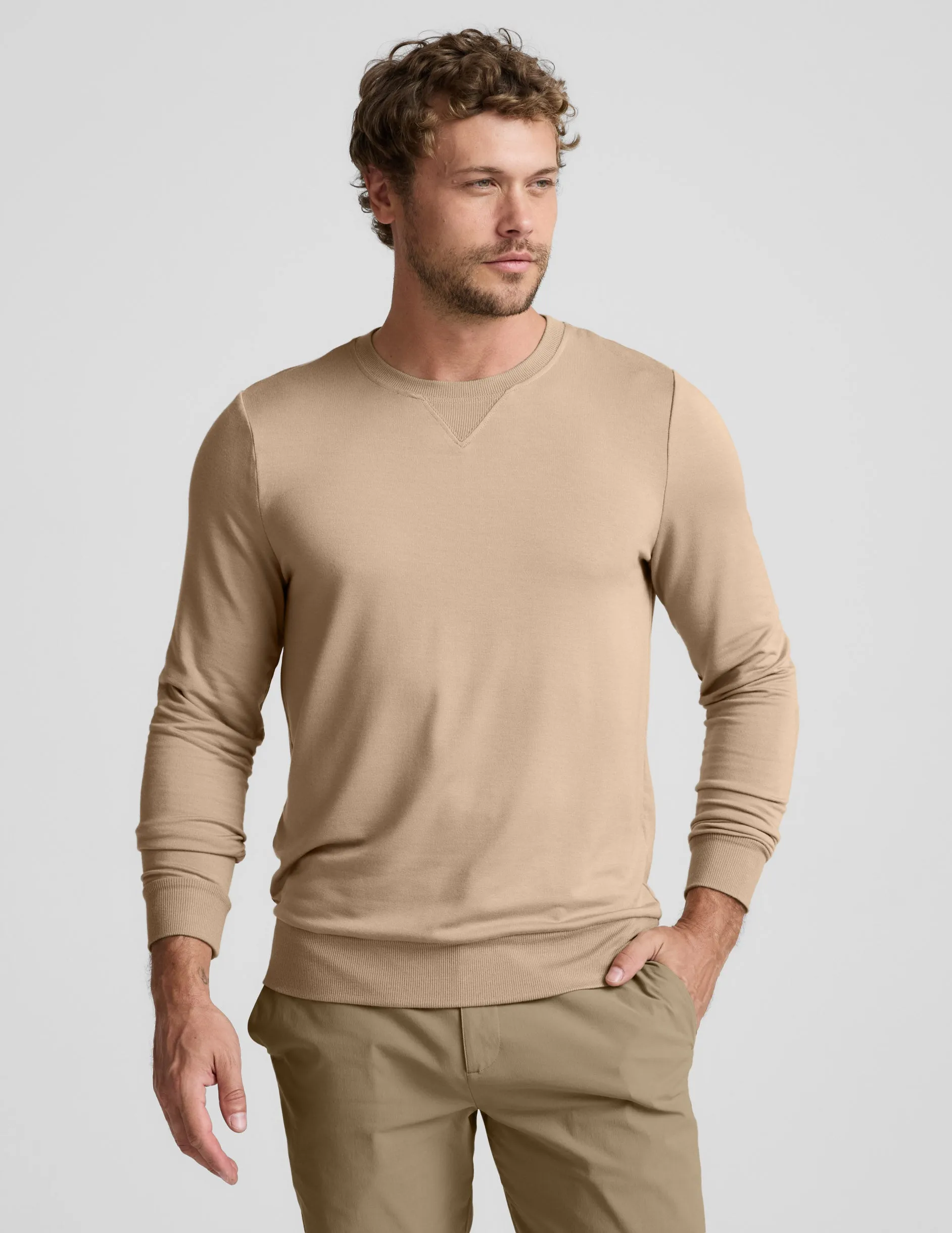 Always Beyond Men's Crew Pullover sold by Beyond Yoga