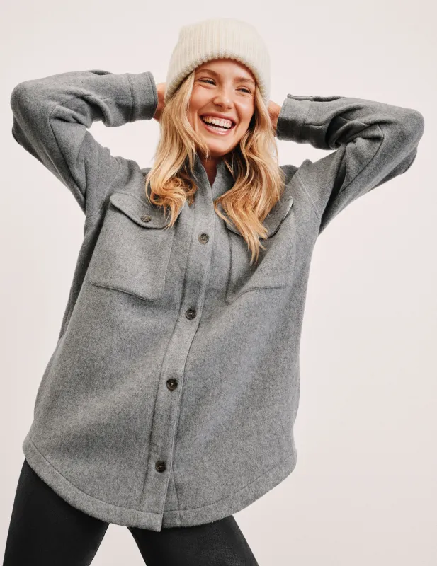 Insulated Wool Shirt Jacket sold by Beyond Yoga