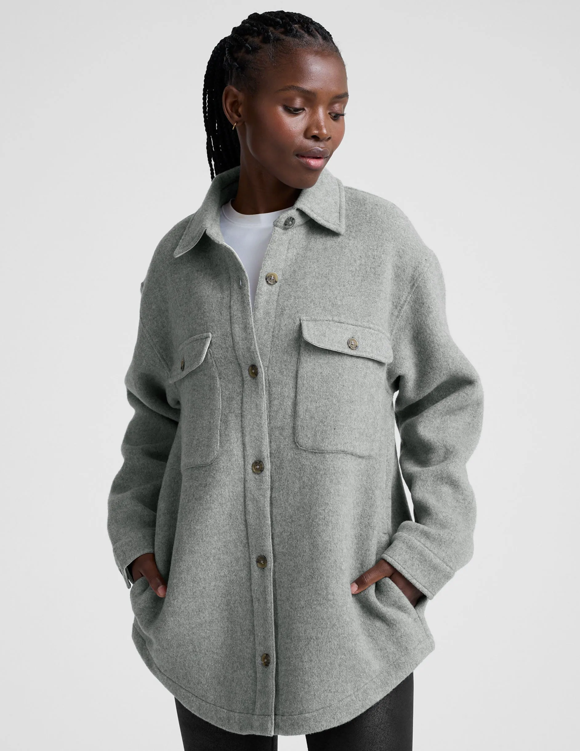 Insulated Wool Shirt Jacket sold by Beyond Yoga product image thumbnail 3