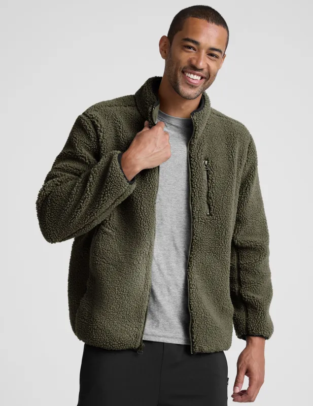 Boucle Fleece Men's Zip Jacket sold by Beyond Yoga