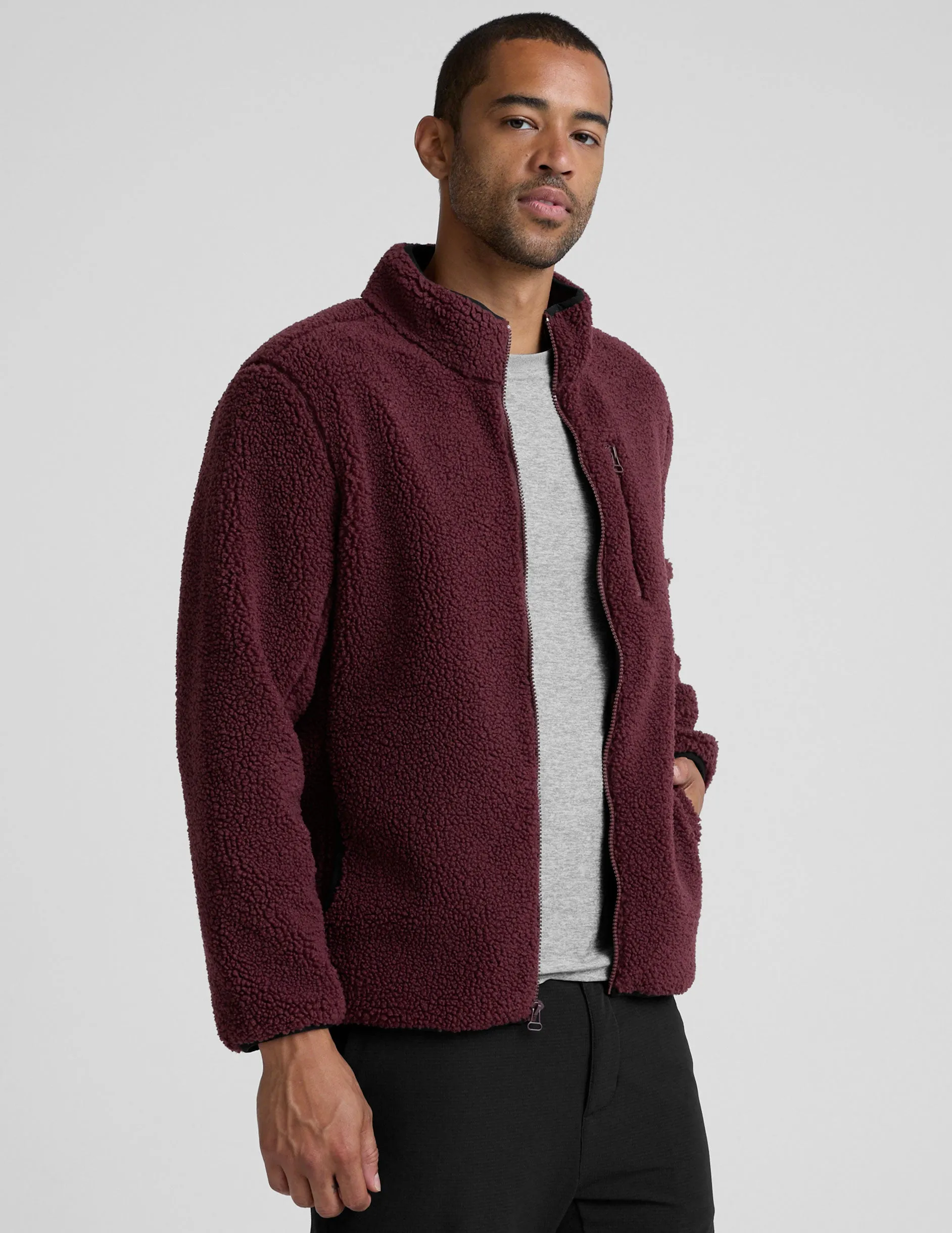 Boucle Fleece Men's Zip Jacket sold by Beyond Yoga product image thumbnail 2