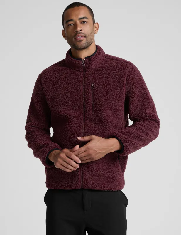 Boucle Fleece Men's Zip Jacket sold by Beyond Yoga