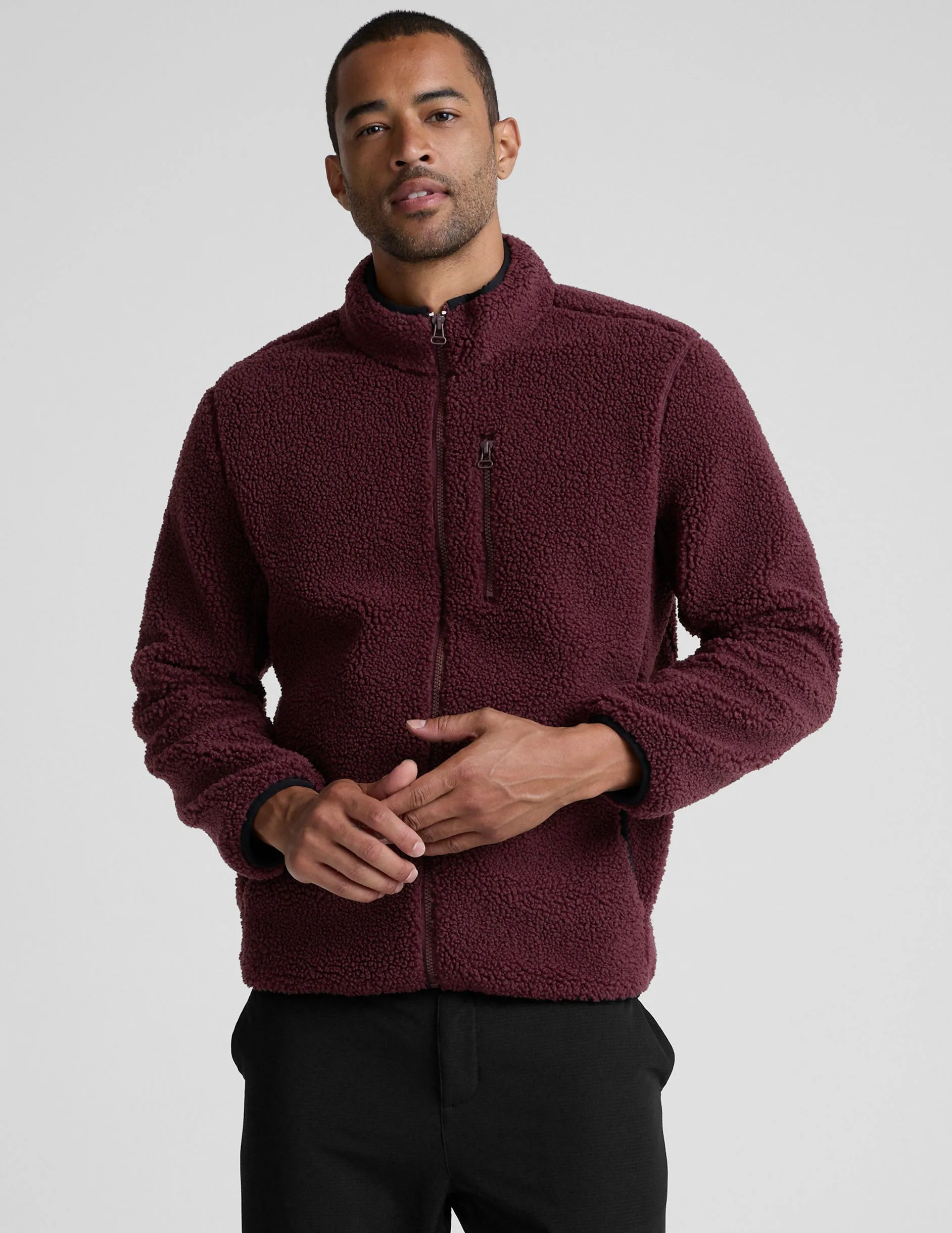 Boucle Fleece Men's Zip Jacket sold by Beyond Yoga