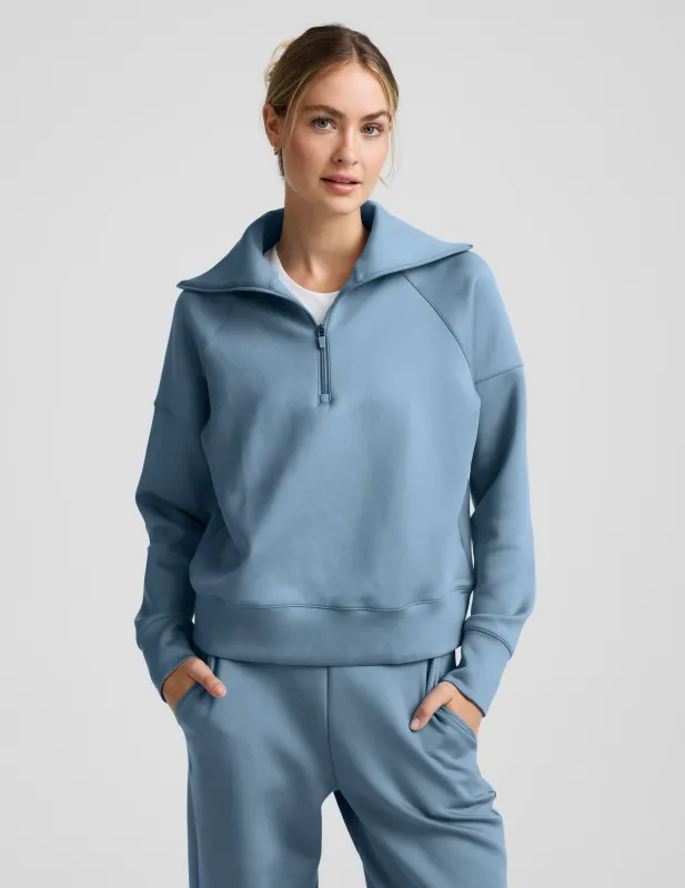 In the Flow 1/4 Zip Pullover sold by Beyond Yoga