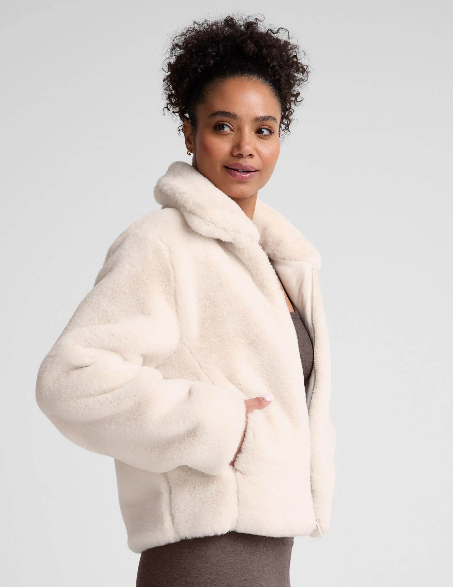 On The List Faux Fur Jacket sold by Beyond Yoga product image thumbnail 3