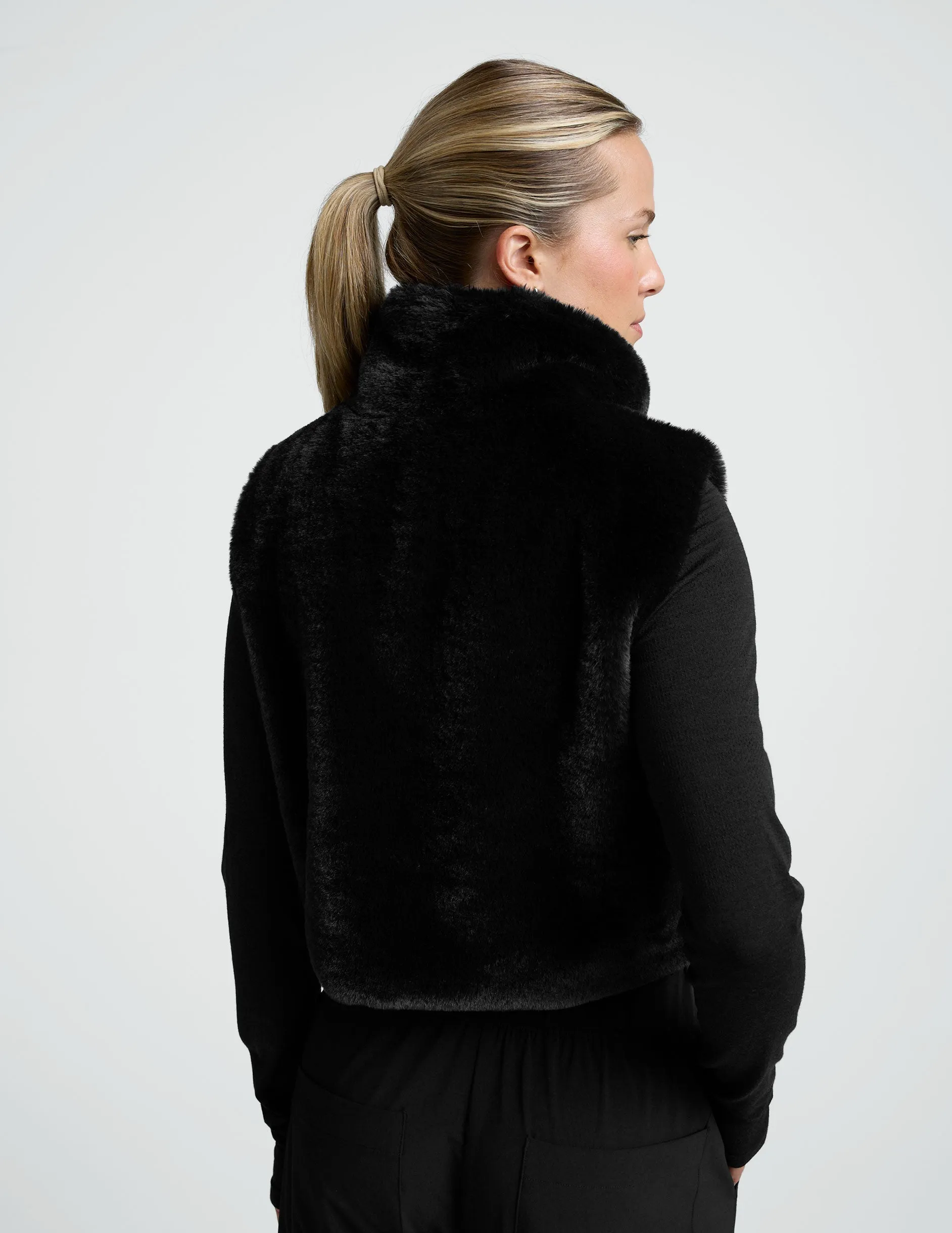On The List Faux Fur Vest sold by Beyond Yoga product image thumbnail 5