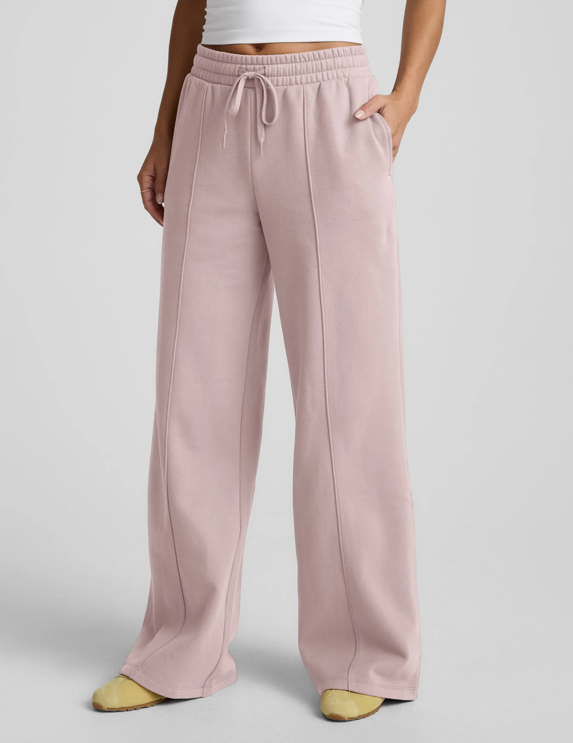 LuxeFleece Pintuck Wide Leg Pant sold by Beyond Yoga product image thumbnail 2