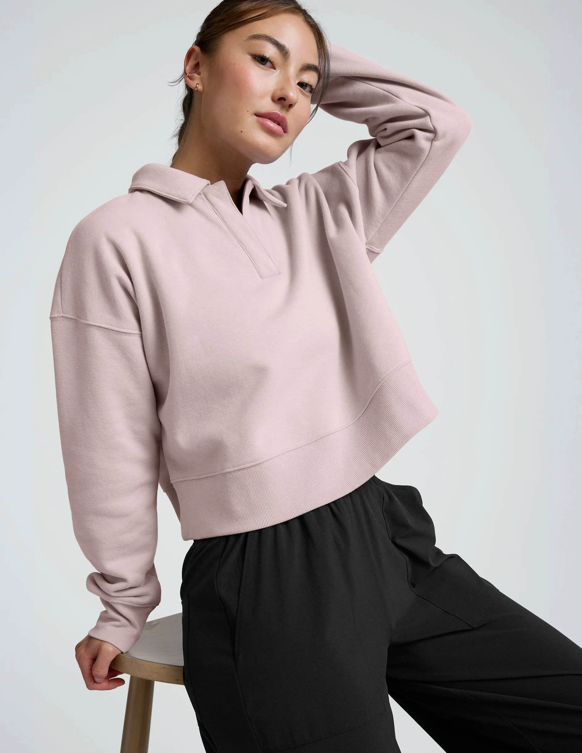 LuxeFleece Collared Sweatshirt sold by Beyond Yoga product image thumbnail 3