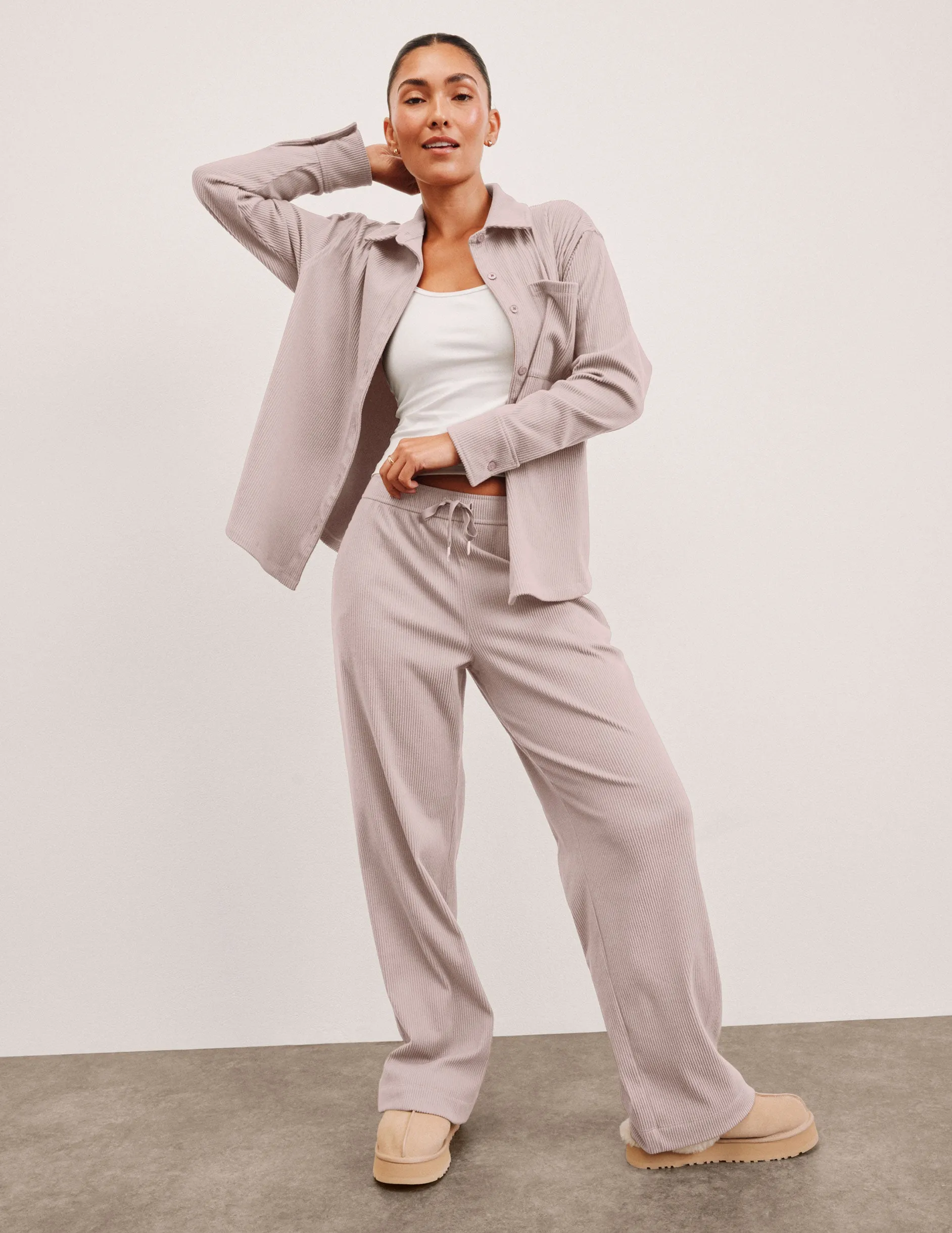 Breathe Easy Comfort Cord Button Up sold by Beyond Yoga product image thumbnail 3