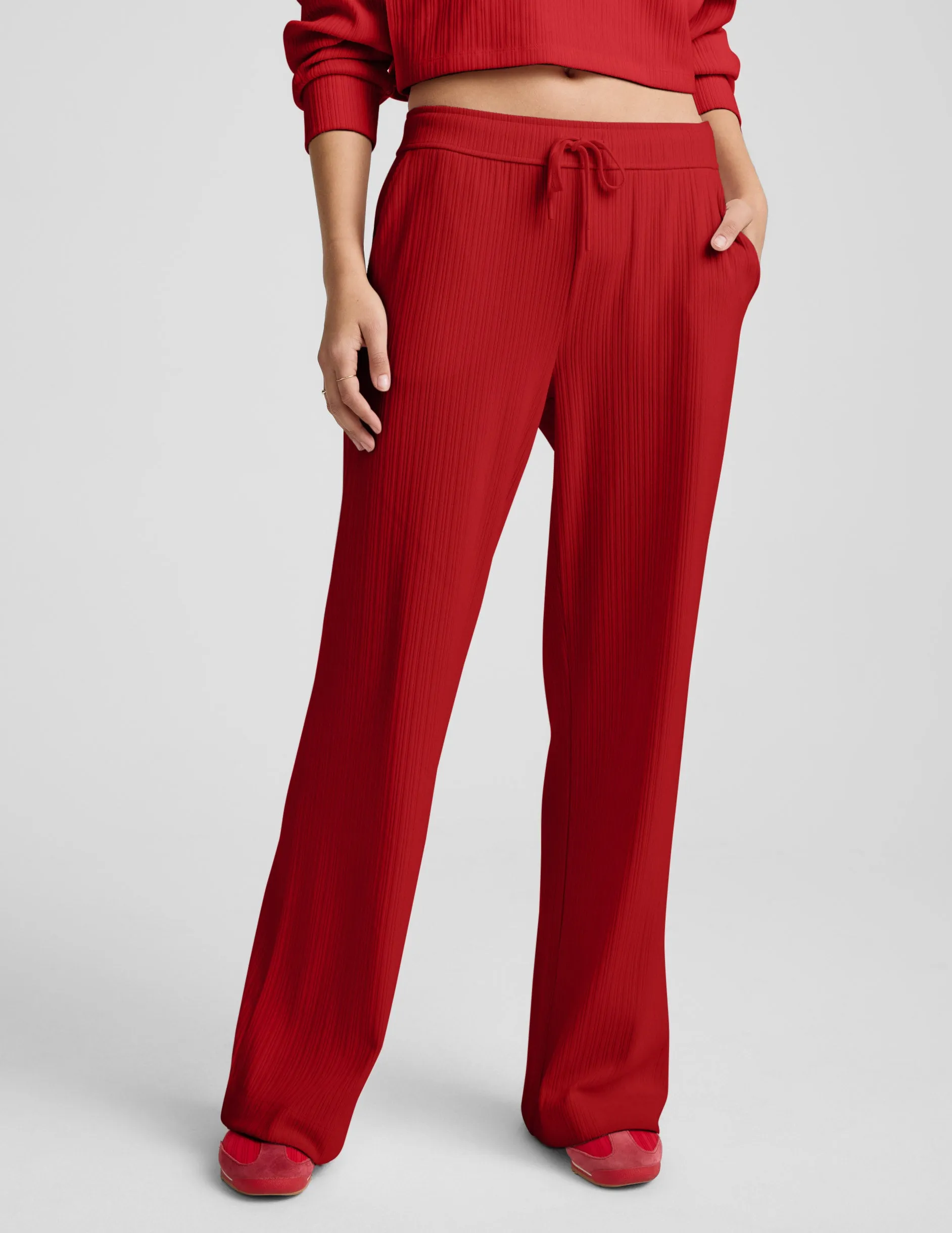 Breathe Easy Ribbed Wide Leg Pant sold by Beyond Yoga product image thumbnail 3