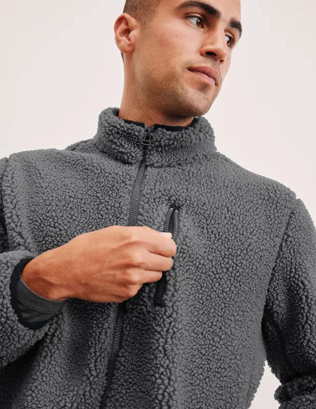 Boucle Fleece Men's Zip Jacket sold by Beyond Yoga