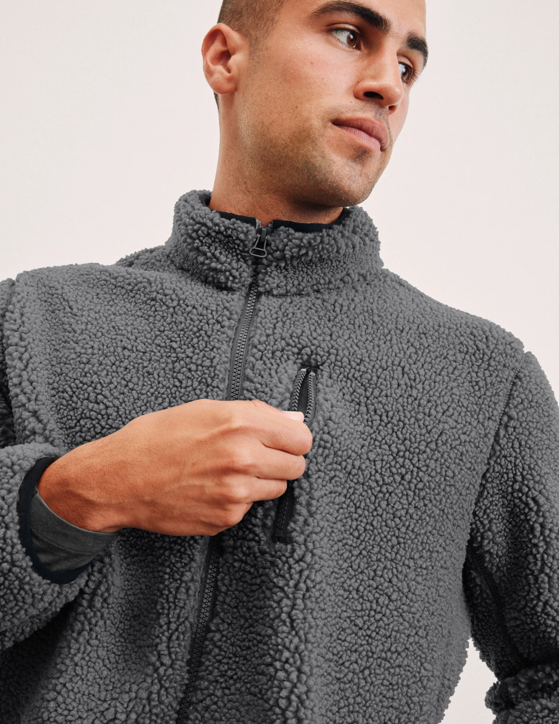 Boucle Fleece Men's Zip Jacket sold by Beyond Yoga
