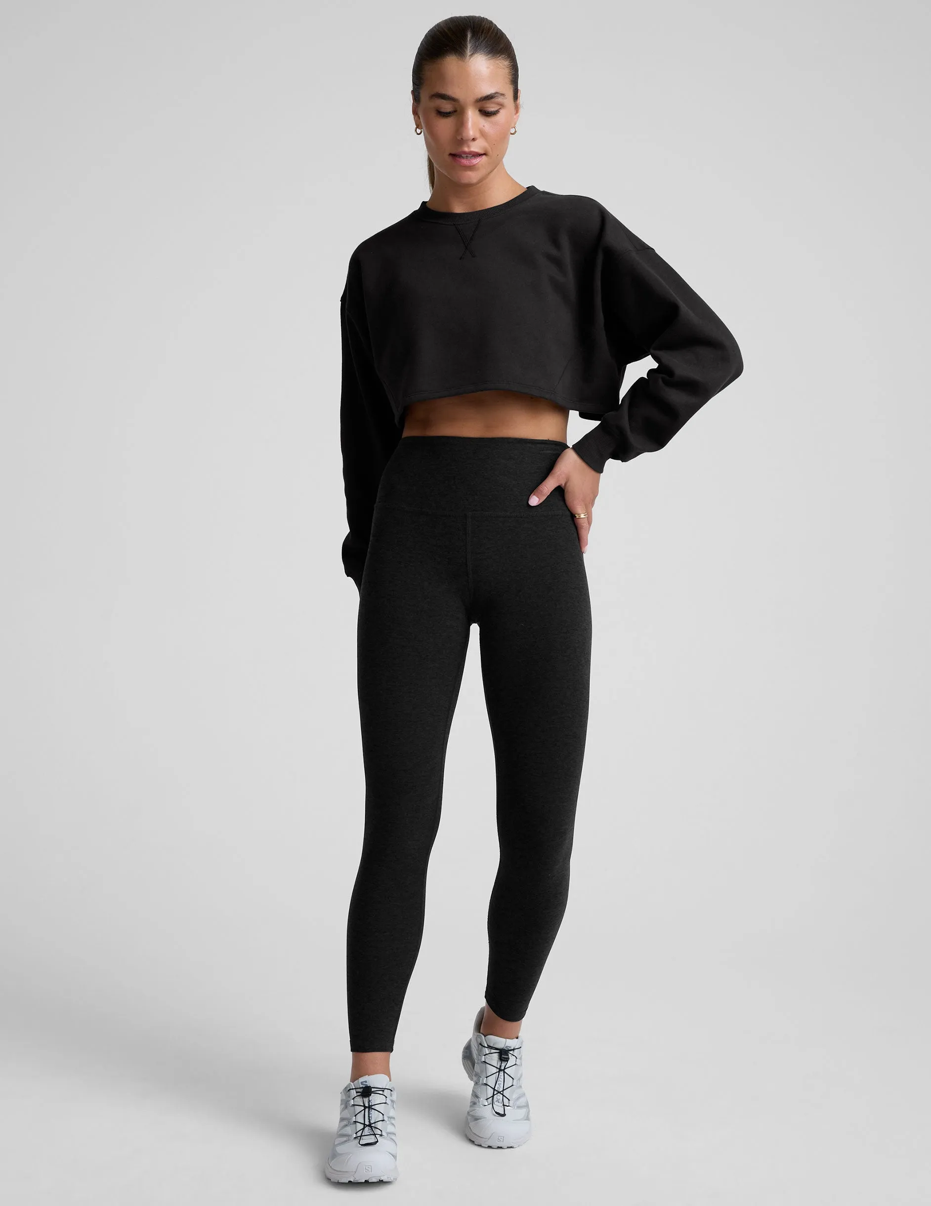 LuxeFleece Cropped Sweatshirt sold by Beyond Yoga product image thumbnail 4