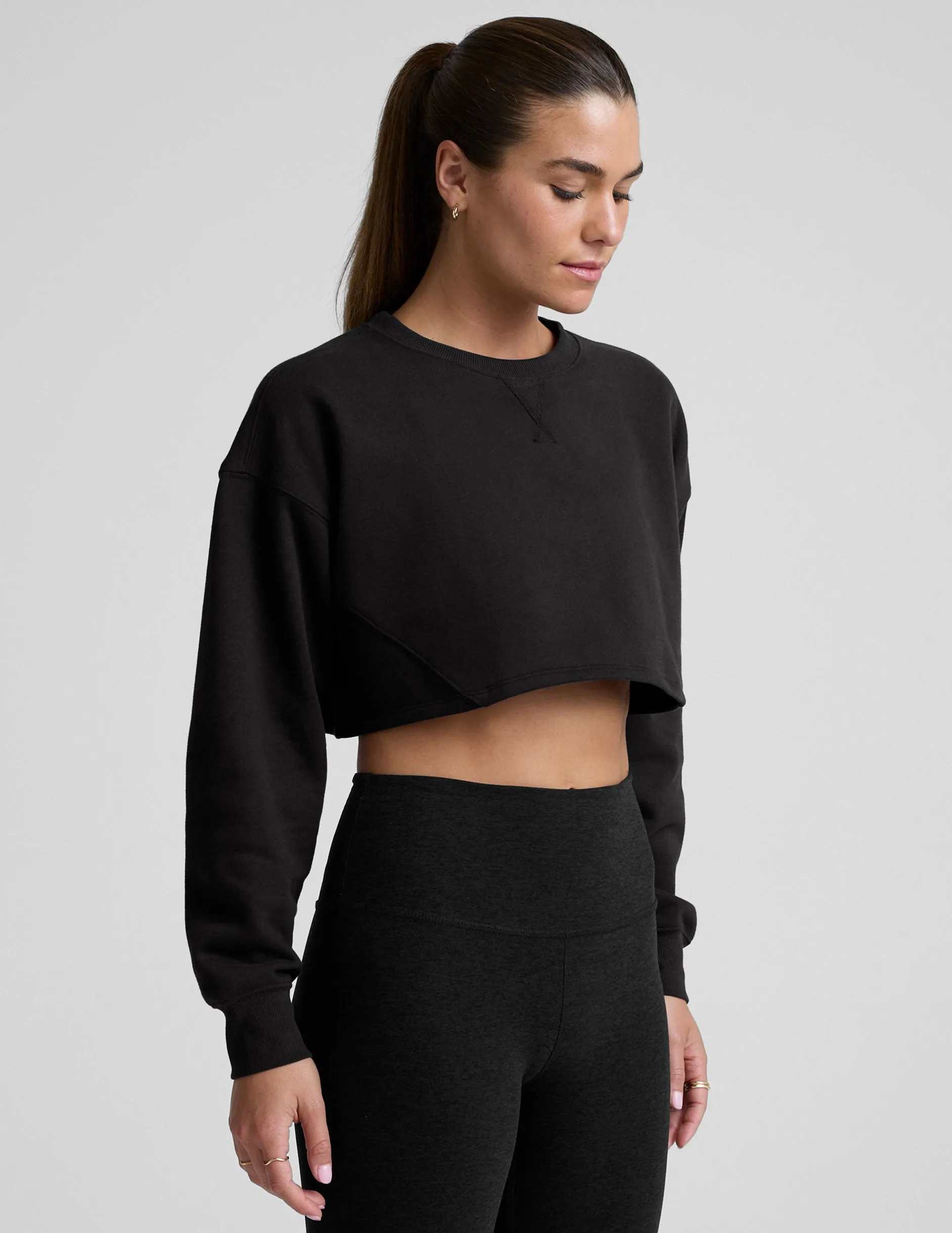 LuxeFleece Cropped Sweatshirt sold by Beyond Yoga product image thumbnail 2
